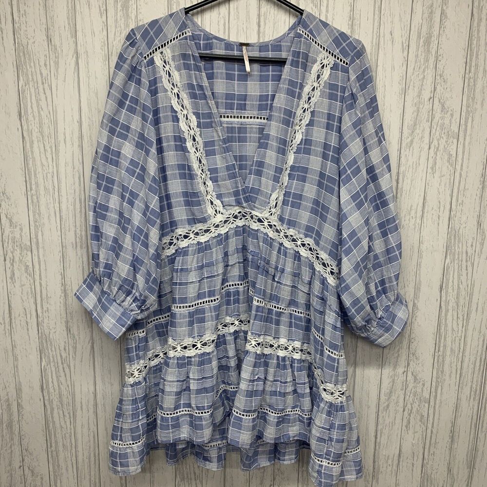 Womens Size S Free People Timeout Lace Tunic EUC